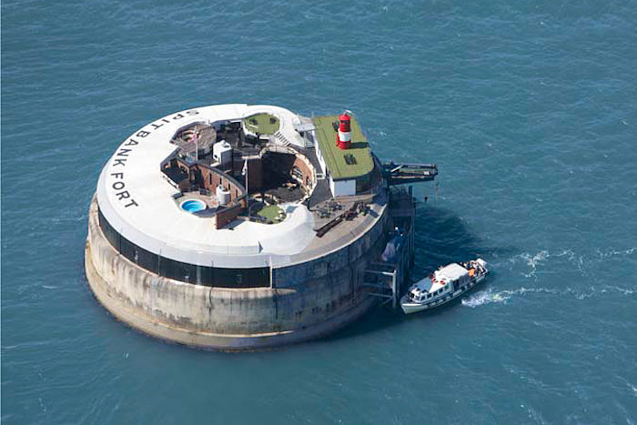 Spitbank Fort From the Air